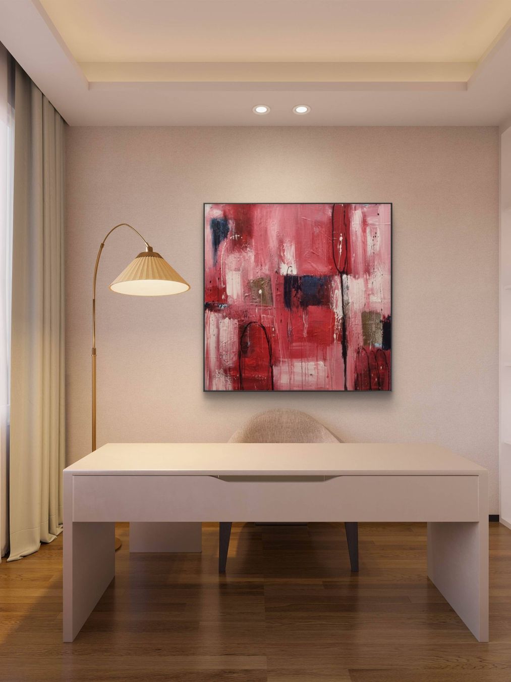 Tableaux: Originales abstraktes Gemälde 80x80cm – Neuf (Voir description) à Urdorf par Contra8 1