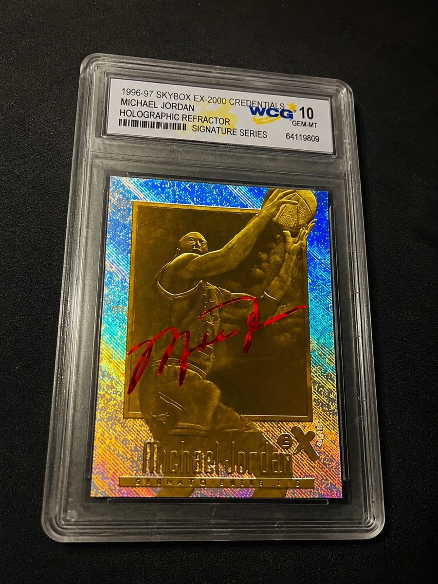 Cartoline: Michael Jordan 1996 Skybox EX-2000 Holographic Refractor – Nuovo (secondo la descrizione) da Genève venduto da nyu_cnb5