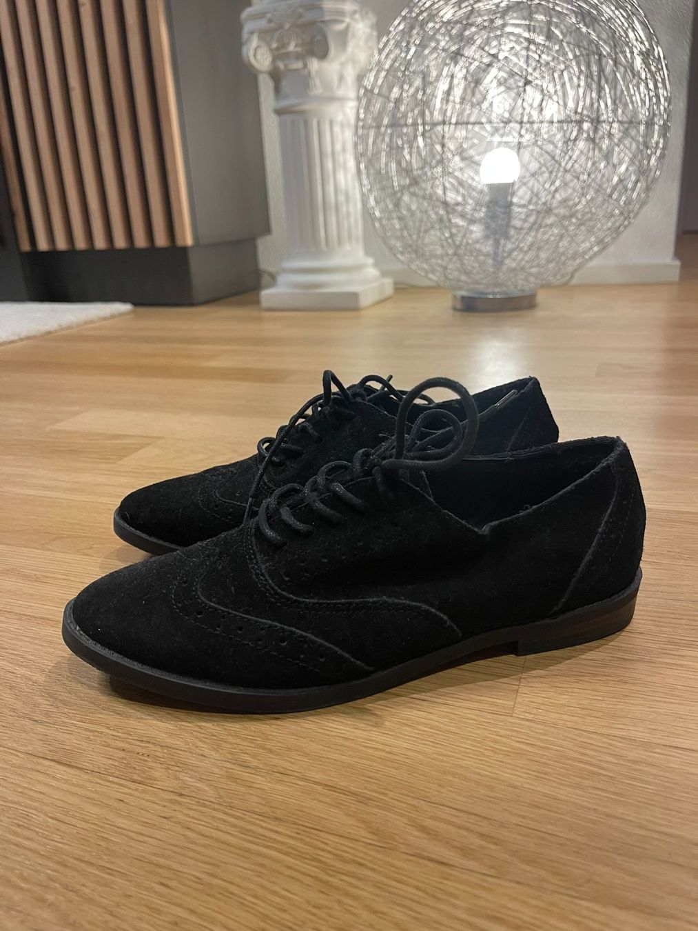 Scarpe da donna: Schwarze Wildleder-Look Schnürschuhe - Grösse 37 – Usato da Rheineck venduto da FGeissler 3