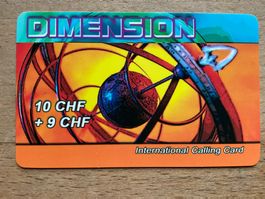 Prepaid Telefonkarte Dimension