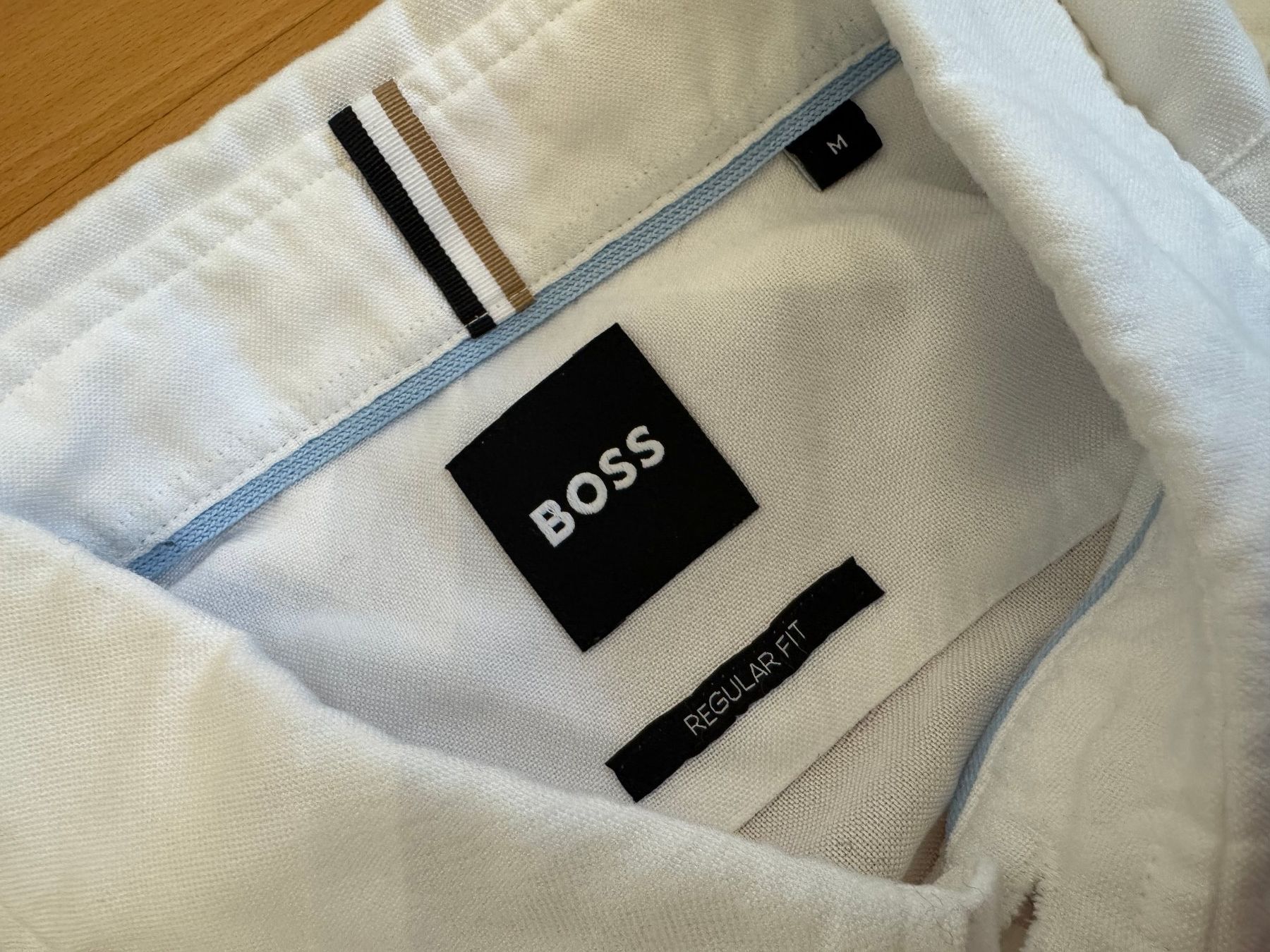 Hugo Boss Camicie: Boss Hemd langarm Weiss Sommerhemd Gr M Lyocell – Usato da Berg am Irchel venduto da Zweiti_Chance 1