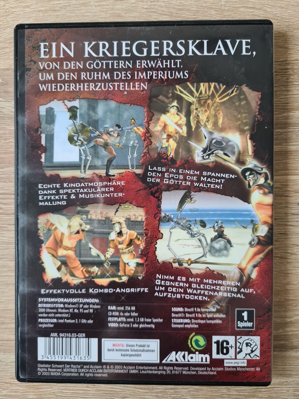 Giochi: Gladiator Schwert Der Rache (2 CD) - PC – Usato da Carouge GE venduto da Franllo 1