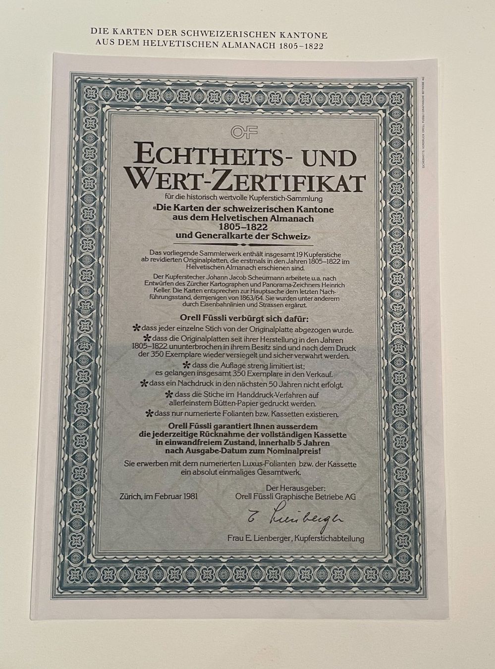 Landkarten & Atlanten: Die Karten der schweizerischen Kantone 1805-1822. – Gebraucht aus Bärau von Bluemli21 1