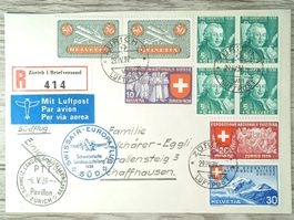 TR104 Enveloppe + Timbre Suisse 1939