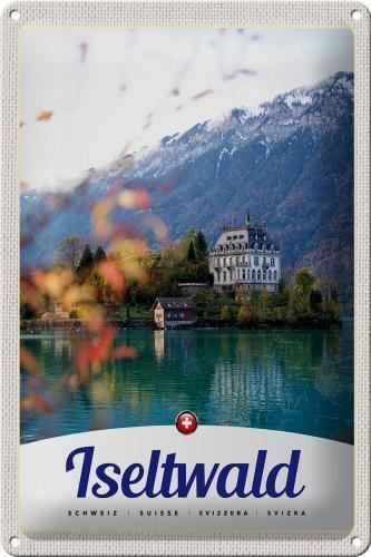 Schilder: Blechschild-ISELTWALD AM BRIENZERSEE – Neu und originalverpackt aus Rupperswil von big-one-sale