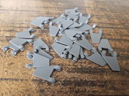 lego 80324 lot de 25 pièces Dark Bluish Gray Flag 2 x 2