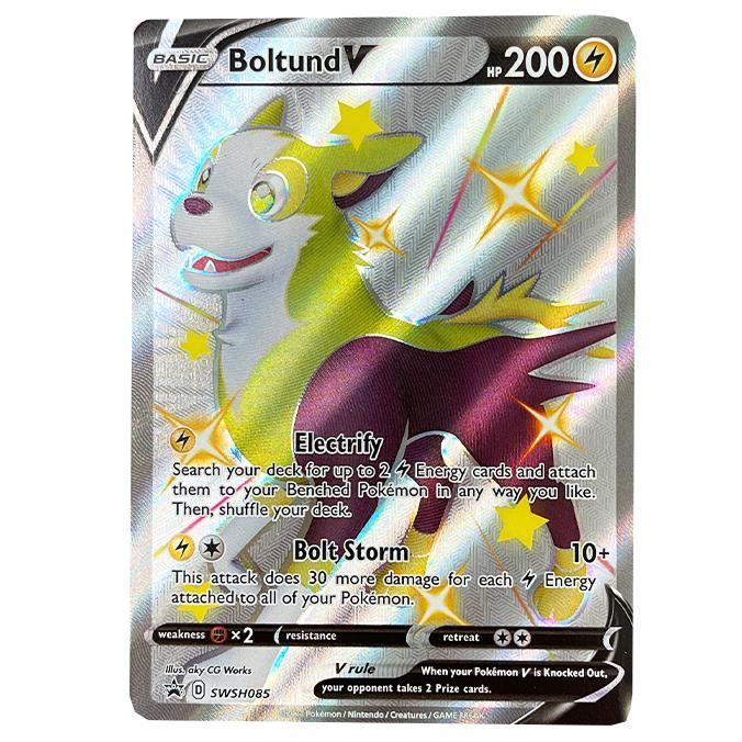 Pokémon TCG Boltund V Black Star Promos SWSH085 Jumbo Card Values
