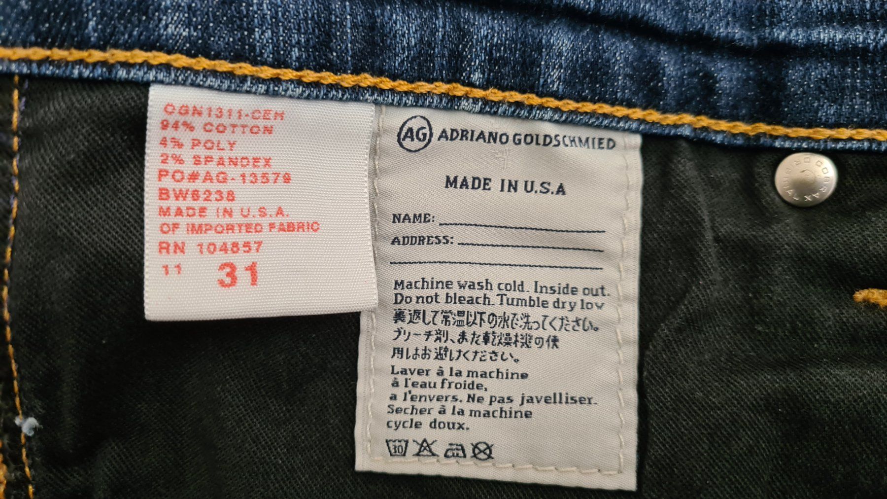 Jeans: AG Adriano Goldschmied Jeans Shorts "Pixie", Gr. 31, NEU – Neu (gemäss Beschreibung) aus Jona von hen_7fyc 4