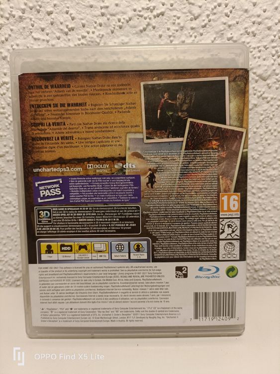 Uncharted 3 : L'Illusion De Drake - Sony PlayStation 3 (PS3) - Bon état, Boîtier KC, Origine France