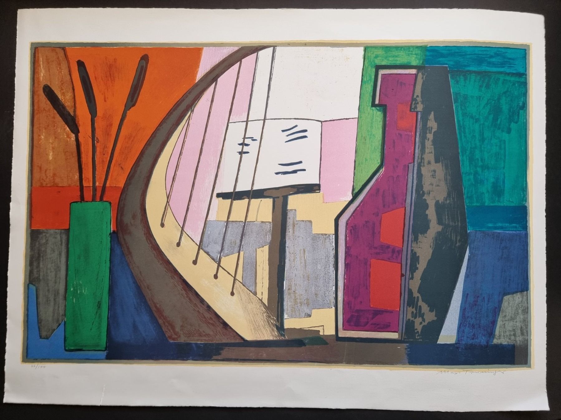 Grafica & Litografie: Max Truninger  Lithographie signiert nummeriert – Usato da Gersau venduto da grafik-kunst
