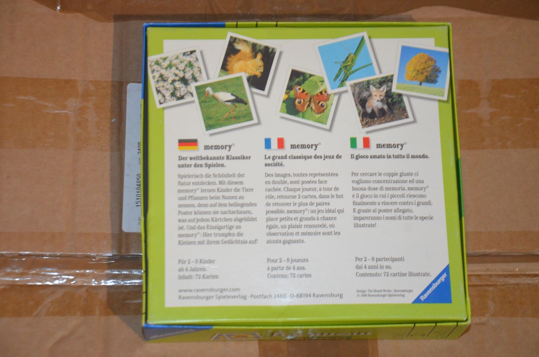 Ravensburger Giochi: JEUX - SPIEL - MEMORY – Usato da Chiasso venduto da Dolly015 1
