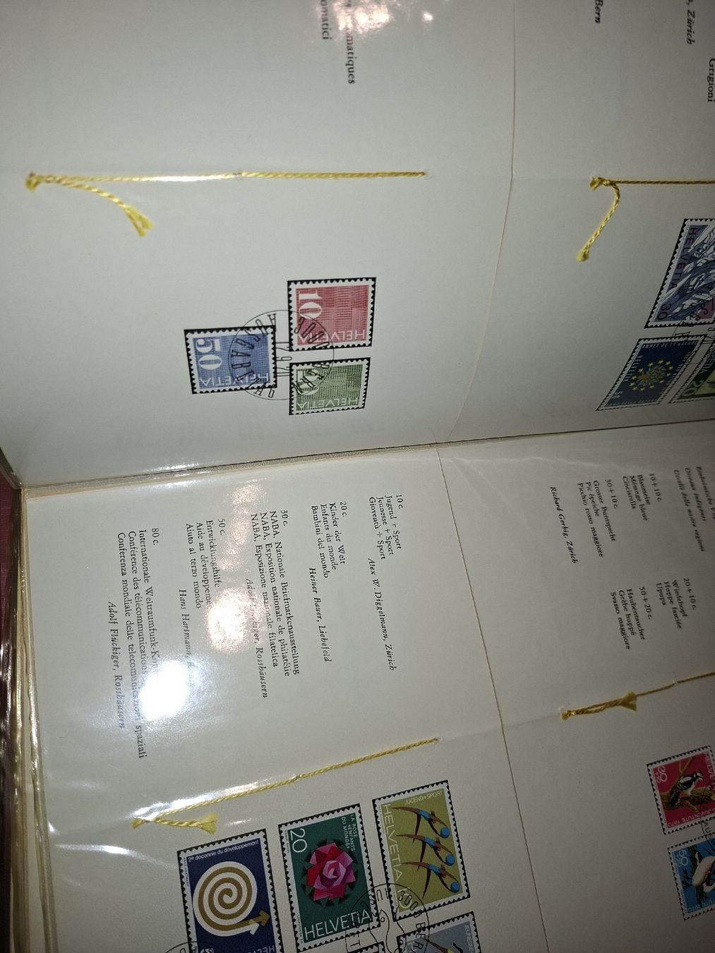 Tous les timbres: PTT Hefte 60Stk + mit Stich Bickel Probe  – D'occasion à Balgach par SIMEON27 7