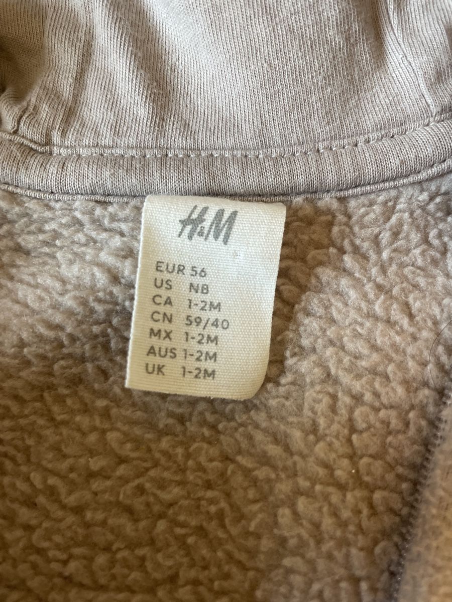 H&M Babyanzüge: Fleece Anzug Baby 56 – Gebraucht aus Zürich von Circularrocks 1