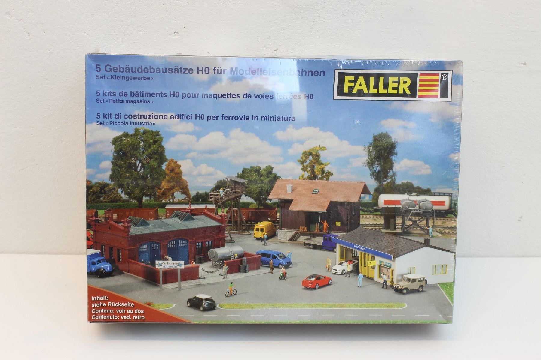 Faller Trains électriques: Faller Set Kleingewerbe NEUWERTIG – Neuf avec emballage d'origine à Arlesheim par intrain.ch