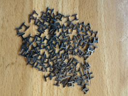 120 BUCO Schienennägel Zwei-Ender für Mittel-Schiene Spur 0