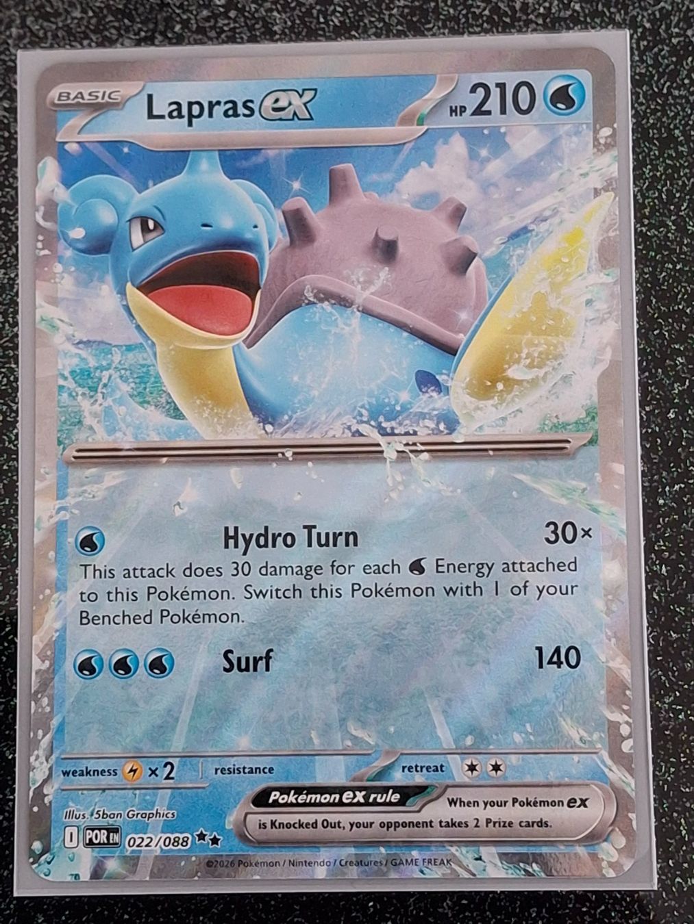 Pokémon Carte collezionabili: Perfect Order / Lapras ex 022/088 EN – Nuovo (secondo la descrizione) da Zug venduto da Vorphalak