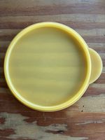 Tupperware Deckel - gelb, rund, neuwertig