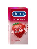 Durex Kondome wild Strawberry Thin|Neu|12Stück|Regular size