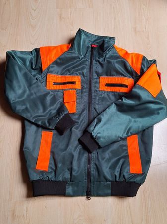 Forst-Arbeiter- Jacke  Gr.48/50, 1x getragen grün /Orange