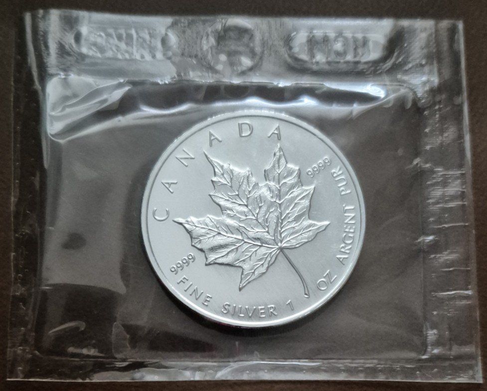 Alle Münzen: 1 Unze Silbermünze "Maple Leaf", Canada 2008, eingeschweisst – Neu und originalverpackt aus St. Moritz von Guenteratch 1
