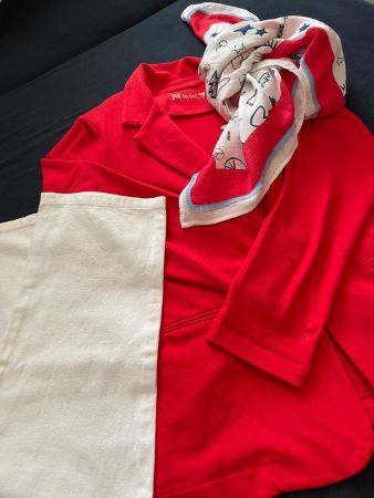 Kombi Blazer Hose und passendes Foulard Sommer 40/42