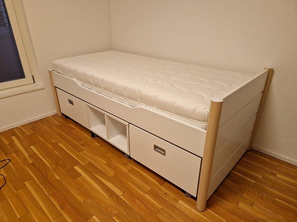 Paidi Betten: Paidi Kinderbett / Jugendbett / Kojenbett – Gebraucht aus Abtwil SG von Nerothon