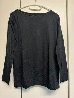 Tchibo Langarmshirt schwarz mit Steinchen 40/42