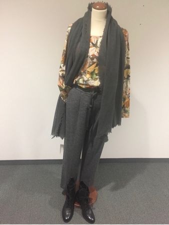 Herzensangelegenheit grosser Schal anthrazit 100% Cashmere