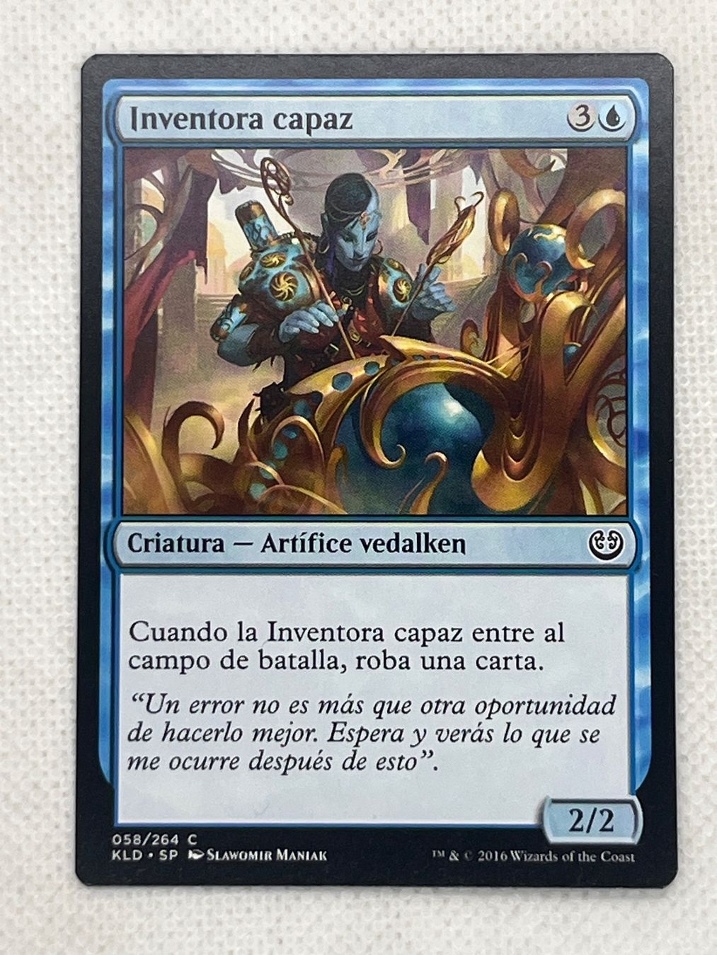 Magic The Gathering Carte collezionabili: Magic: The Gathering "Inventora Capaz" Karte – Usato da Hinterkappelen venduto da Kim1992