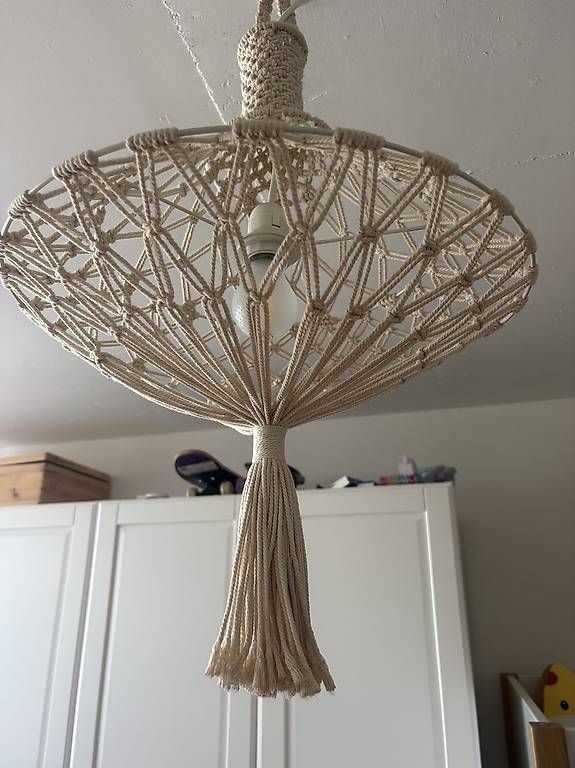 Lampen: Boho Lampe aus Strick – Gebraucht aus Schlieren von var_dms8 2