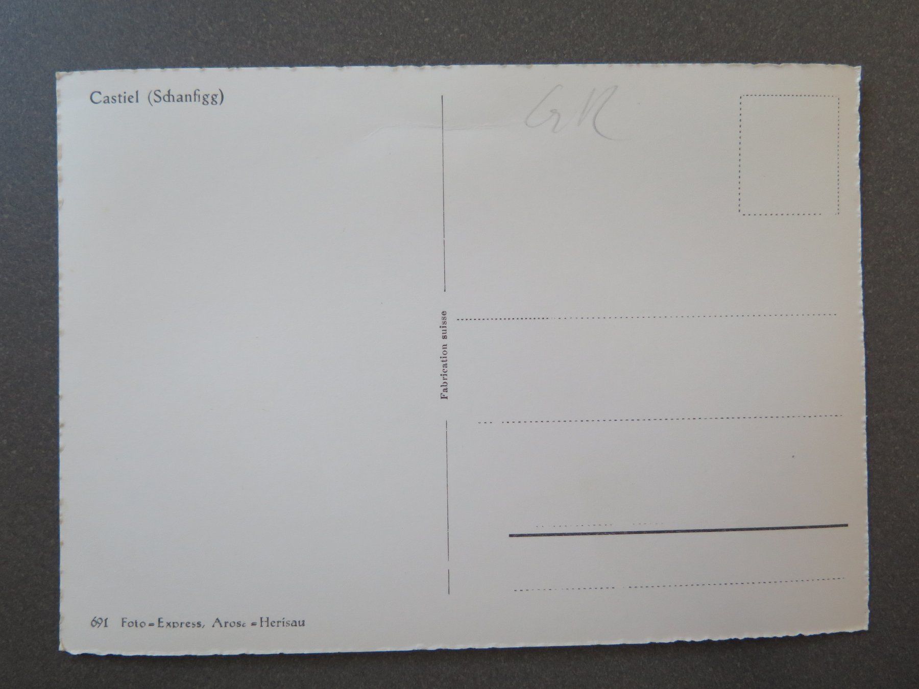 Cartes postales: CASTIEL - SCHANFIGG – D'occasion à Wittenbach par lipasal 1