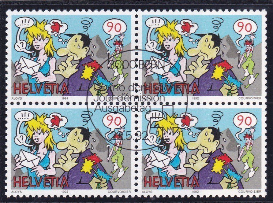 Tutti i francobolli: ET 4er Block Comics 1992 – Nuovo (secondo la descrizione) da Schliern b. Köniz venduto da joni20 2