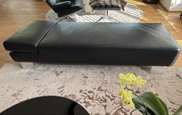 Leder Daybed/Chaise mit Rückenlehne