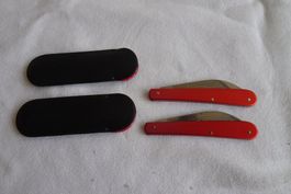 2 Stk Victorinox Messer, Klappmesser, Wellenschliff in Etui