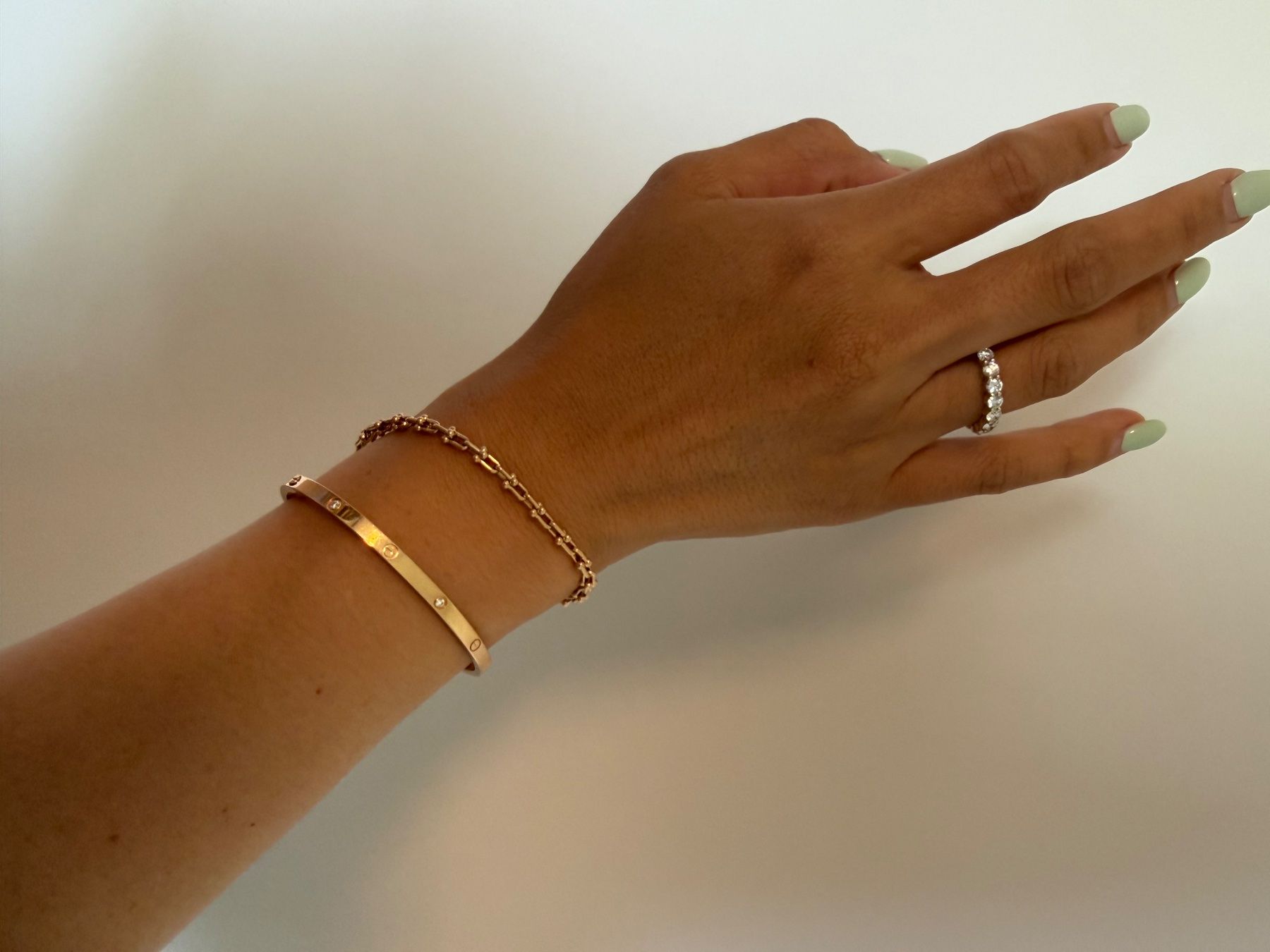 Tiffany & Co. Armbänder & -reifen: Tiffany 18K Hardware Micro Link Bracelet - Rose Gold – Gebraucht aus Zürich von cyokopie915 5