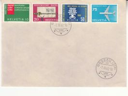 SBK 351 - 354 Satzbrief mit ET Gossau ZH