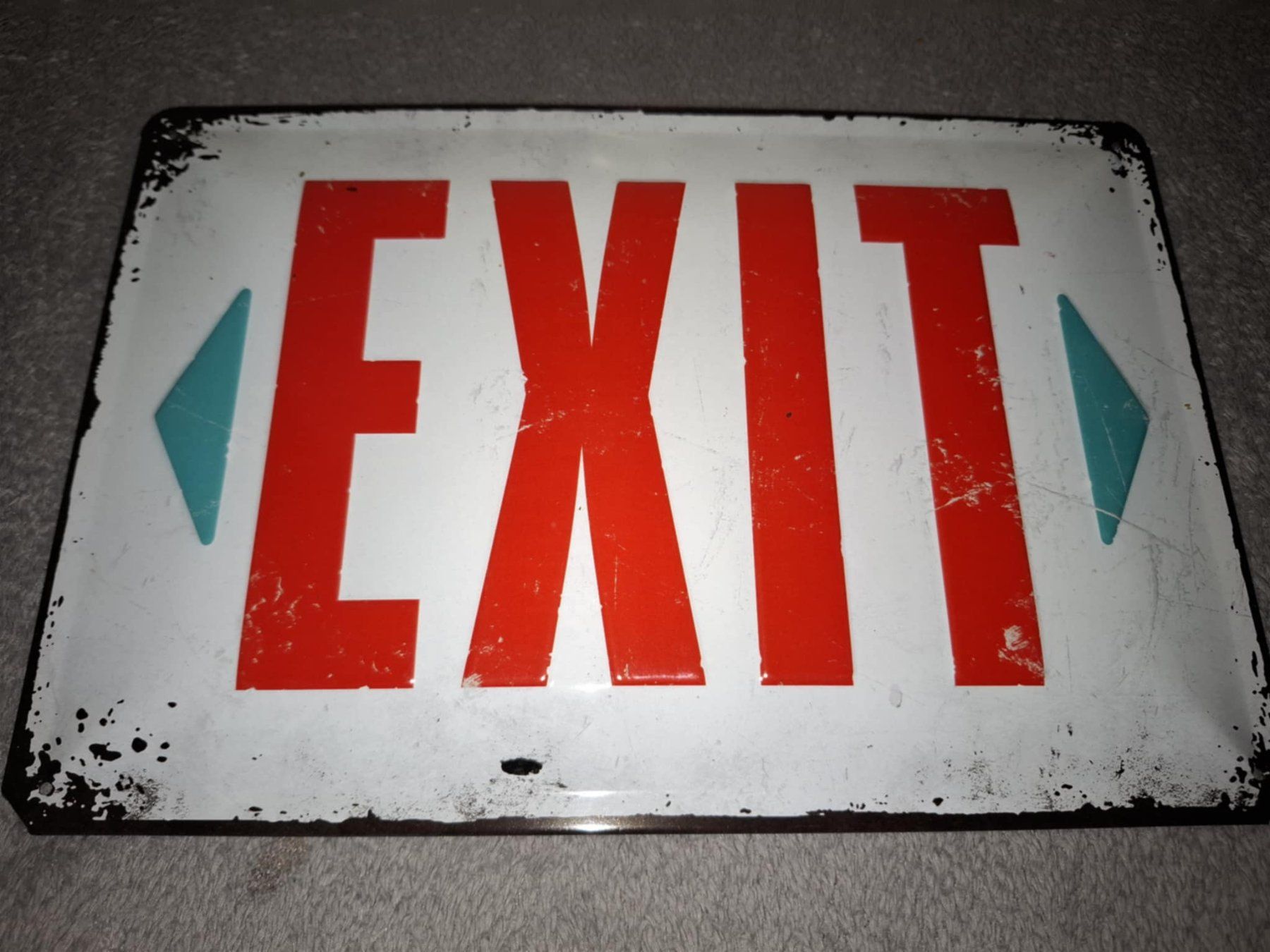 Insegne: Vintage Schild Exit – Usato da Brüttisellen venduto da Stargate39