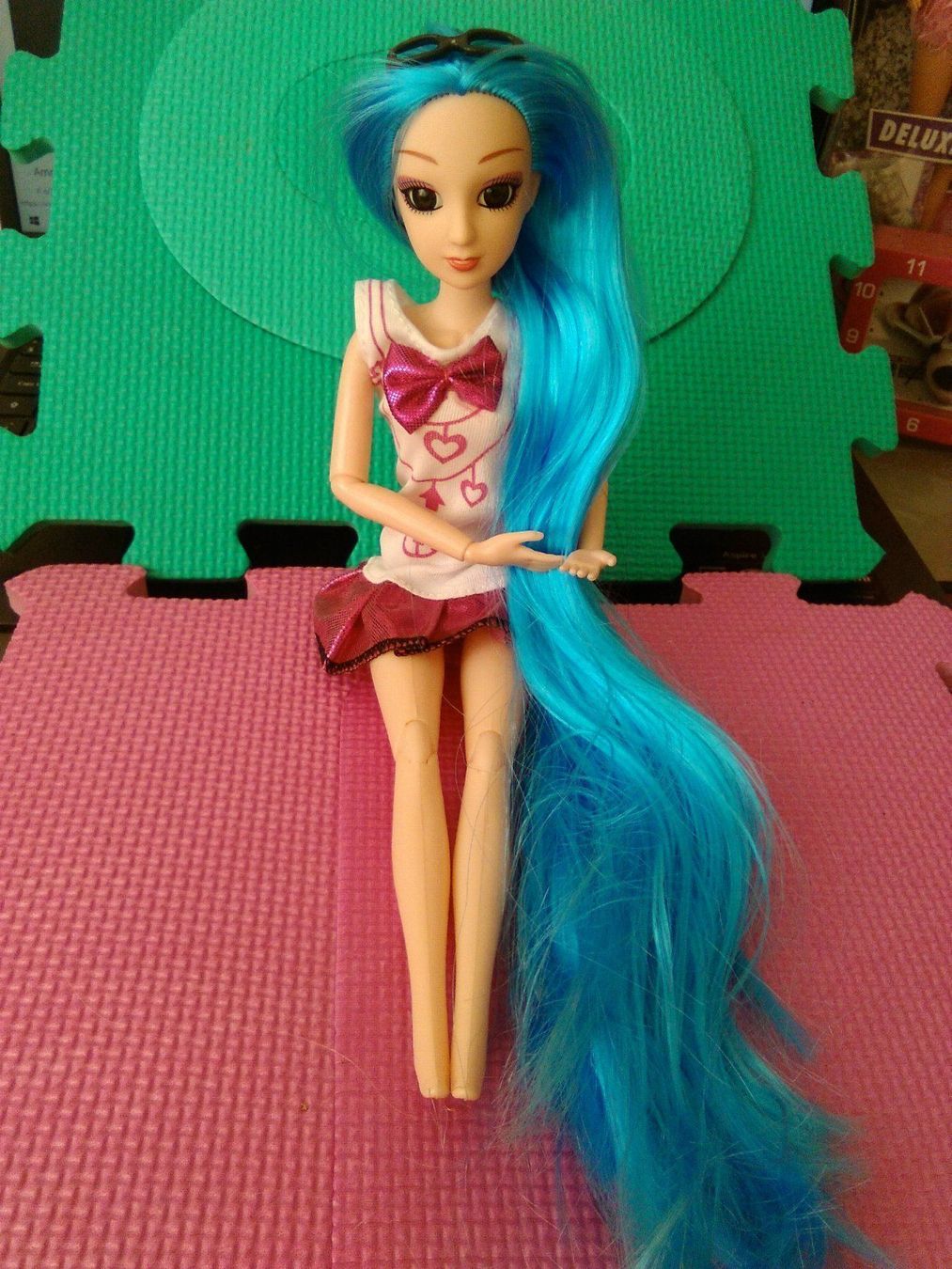 Bambole: barbie puppe,,mit lang dunckelblauhaaren – Nuovo (secondo la descrizione) da Basel venduto da bijoutrie_4 1