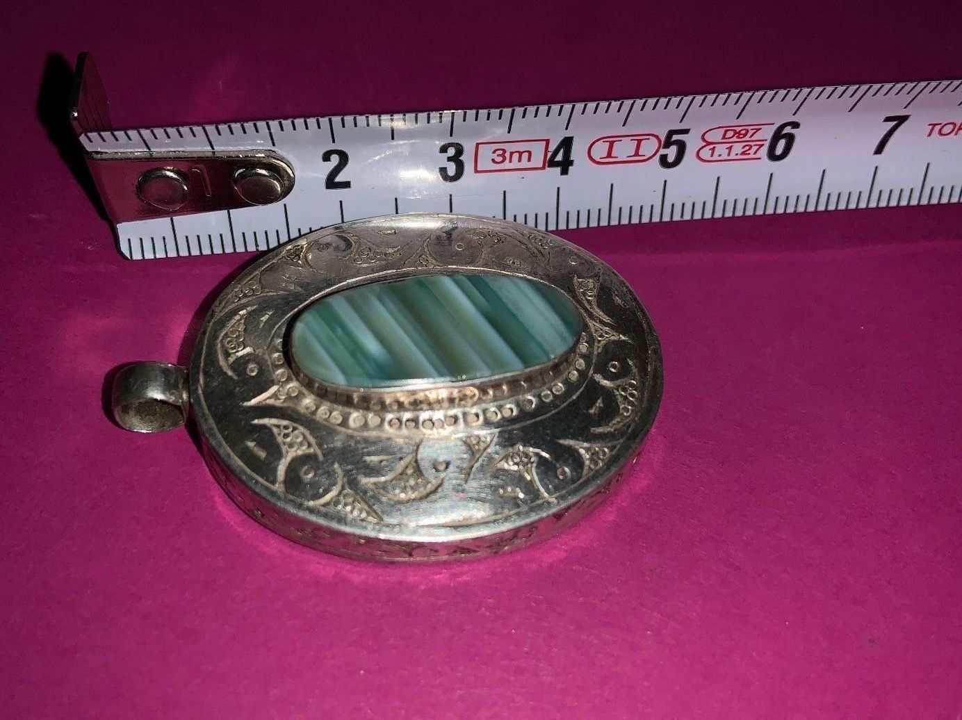 Anhänger: Anhänger silber box grüner stein! – Gebraucht aus Dittingen von Bijoubelle 1