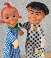 🩵 Vintage Kasperlifiguren Max und Moritz 70er Jahre 
