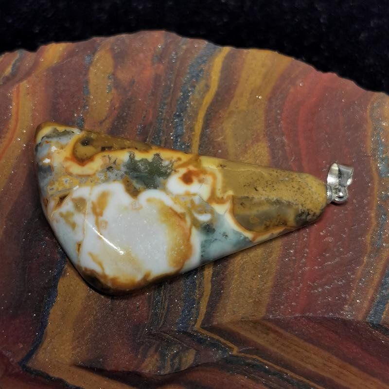 Anhänger: Rainforest Rhyolith Anhänger – Neu und originalverpackt aus Walenstadt von vkt_qc8d 3