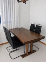 Table à manger extensible en bois massif – Style Japandi 