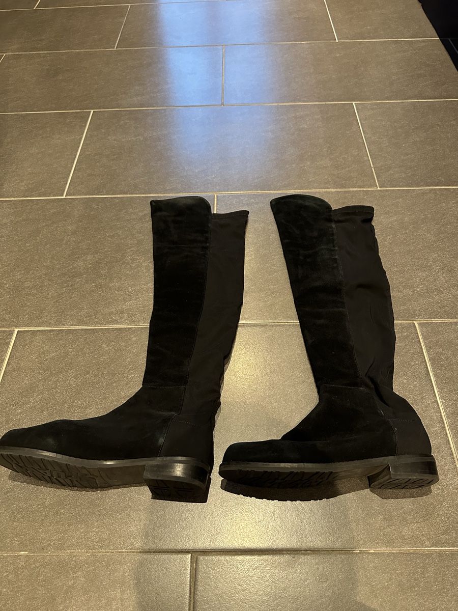 Stuart Weitzman Damenschuhe: Stuart Weitzman 5050 Boots Black, 37 – Gebraucht aus Genève von gra_xlk7 1