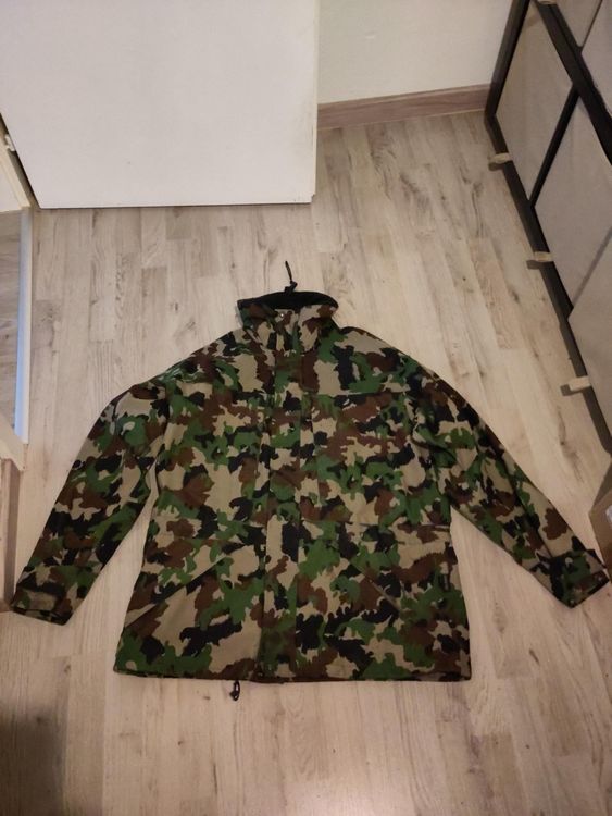 Camouflage Gore Tex Jacke Swiss Army Swiss M70 Alpine Camo Field