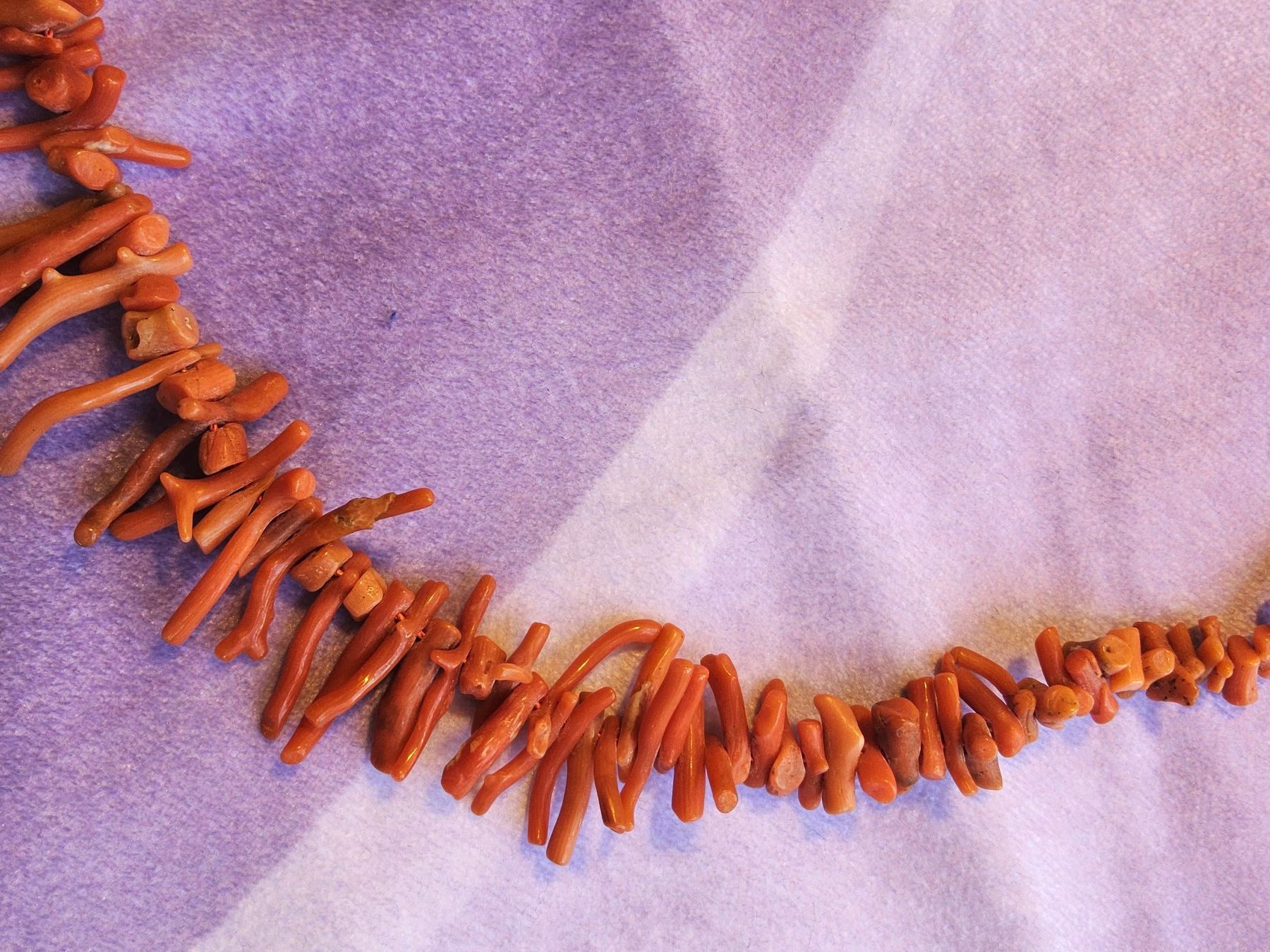 Catenine: Antike echte Korallenkette Collier – Usato da Zürich venduto da Aleick 2