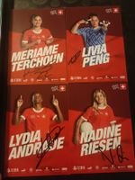 SFV - Set von 4 signierten Autogrammkarte