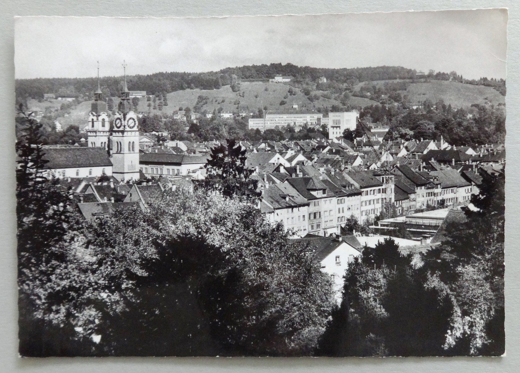 Cartoline postali: Winterthur vom Heiligenberg gesehen – Difettoso da Fétigny venduto da Billy2miny