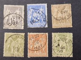 Briefmarken Frankreich Div.