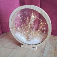 Winterdeko Leuchte von Lumineo, neuwertig, Holz, LED