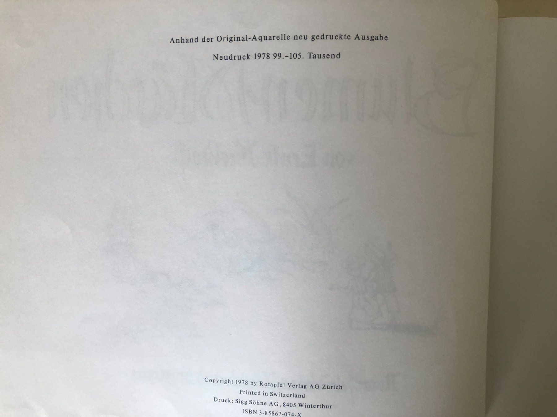 Libri: Blumen-Märchen von Ernst Kreidolf – Usato da Bassersdorf venduto da sammelfloh 2
